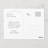 Trouwen Dank u Briefkaarten Fotokaarten Custom (Achterkant)