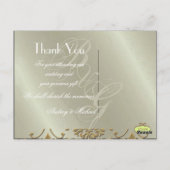 Trouwen Dank u briefkaarten plaats uw foto (Achterkant)