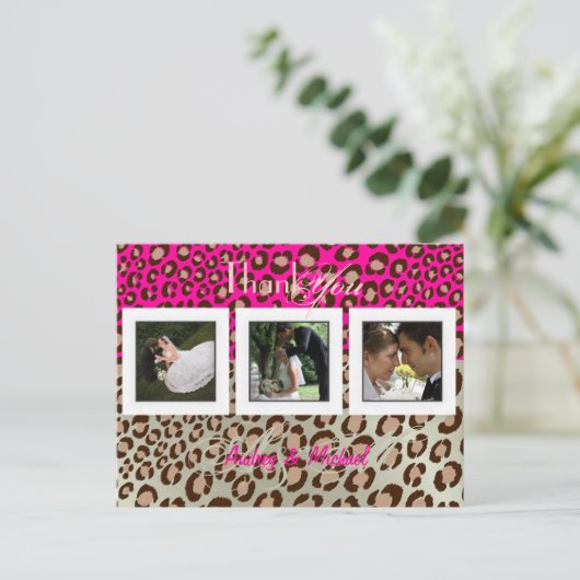 Trouwen Dank u briefkaarten plaats uw foto's (Staand voorkant)