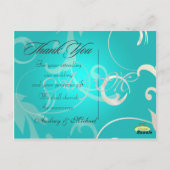 Trouwen Dank u briefkaarten plaats uw foto's (Achterkant)