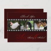 Trouwen Dank u briefkaarten plaats uw foto's (Voorkant / Achterkant)