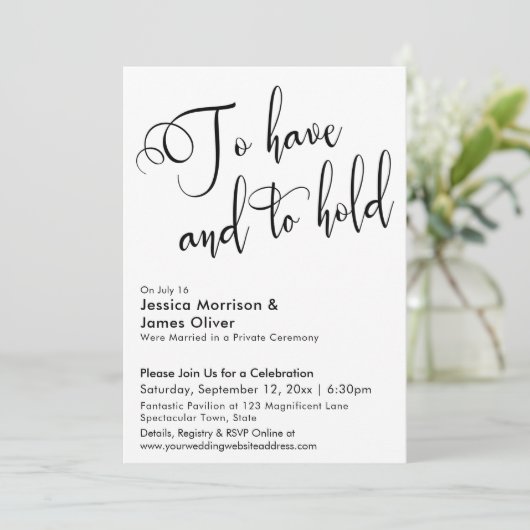 Trouwen en Samenhouden Calligraphy Ontvangst Allee Kaart (Staand voorkant)