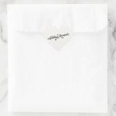  trouwen Font Wedding Hart Sticker (Tas)