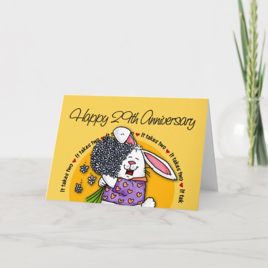 Trouwen - Gefeliciteerd met jullie 29e trouwdag Kaart (Voorkant)