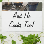 Trouwen grappig theedoek (Gevouwen)