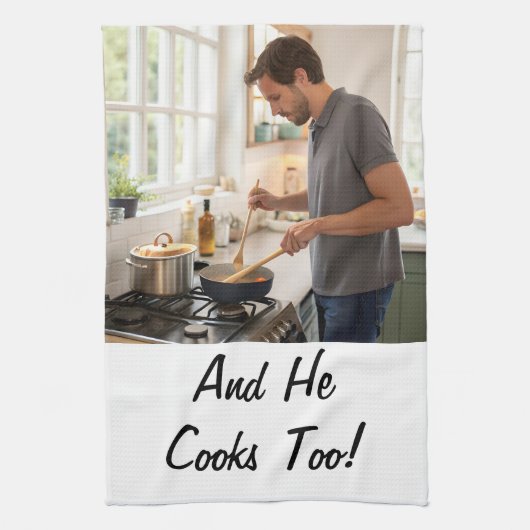 Trouwen grappig theedoek (Verticaal)