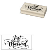 Trouwen in het zwart lijnen silhouet 	rubberstempel (Gestempeld)