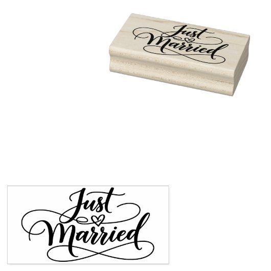 Trouwen in het zwart lijnen silhouet 	rubberstempel (Gestempeld)