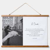Trouwen Jubileum Custom Photo Love Poem Hangend Wandkleed (Voorkant)