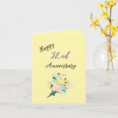 Trouwen Jubileum: een liefdesverhaal Kaart (Gele Bloem)