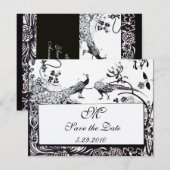 TROUWEN LIEFDEBEBBELS INITIALEN, zwart en wit Kaart (Voorkant / Achterkant)