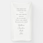 Trouwen, Memorial Banner, Elegant, Script Font Spandoek (Verticaal)