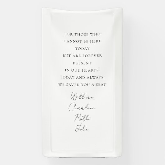 Trouwen, Memorial Banner, Elegant, Script Font Spandoek (Verticaal)