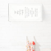 Trouwen, Memorial Banner, Elegant, Script Font Spandoek (Insitu)