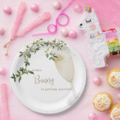 Trouwen met champagne papieren bordje (Feest)