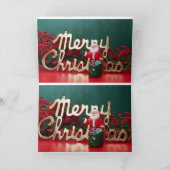 Trouwen met kerst Kaart (Binnen)