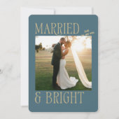 Trouwen met Pas getrouwd kerst Kaart (Voorkant)