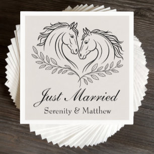 Trouwen met Westerne Horse Rustic Country Wedding Servet