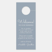 Trouwen niet storen stoffig blauw (Achterkant)