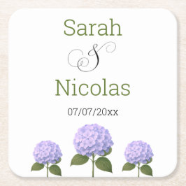 Trouwen onderzetters gepersonaliseerde minimalist