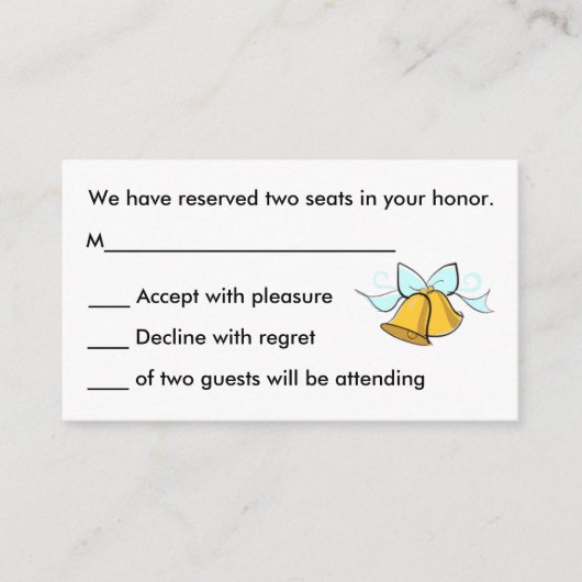 Trouwen R.S.V.P. Kaarten (Voorkant)