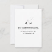 Trouwen RSVP QR Code Zwart-wit (Achterkant)