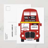 Trouwen Save the Date London Bus