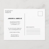 Trouwen Save the Date London Bus Aankondigingskaart (Achterkant)