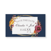 Trouwen Save The Date Magnets voor Navy Wedding