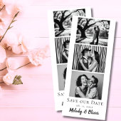 Trouwen Save the Date Photo Booth Fotostrip Magnetische Uitnodiging