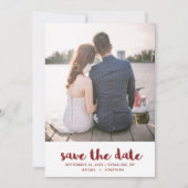 Trouwen Stippen Bewaar de datum foto Save The Date (Voorkant)