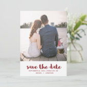 Trouwen Stippen Bewaar de datum foto Save The Date (Staand voorkant)
