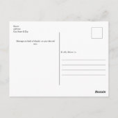 Trouwen Strand Scène met Starfish Dank u Briefkaart (Achterkant)