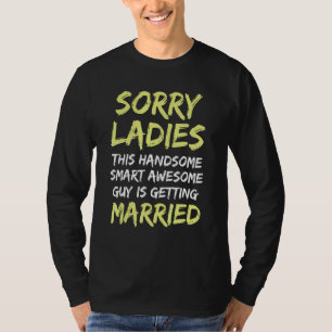 Trouwen vrijgezellenfeest Jacht Bruidegom Grap Man T-shirt