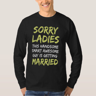 Trouwen vrijgezellenfeest Jacht Bruidegom Grap Man T-shirt