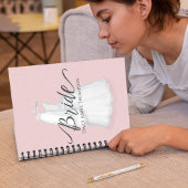 Trouwen Waterverf Bruidsjurk Roze Notitieboek