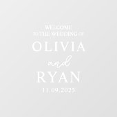 Trouwen Welkom Teken Vinyl Decal, Trouwen Raamsticker (Vel)