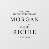 Trouwen Welkom Teken Vinyl Decal, Trouwen Raamsticker (Vel)