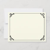 Trouwende bruid en bruidegom, gelukkig bruidspaar aankondiging (Achterkant)