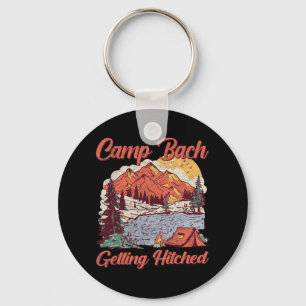 Trouwende Bruidsploeg Vintage Kamp Bruid Sleutelhanger