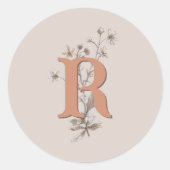 Trouwenveloppe sticker Rustic Boho Wildflowers (Voorkant)