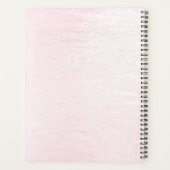 Trouwerij Planner met Waterverf Roze Bloemen (Achterkant)