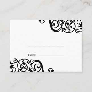 Trouwescort zitkaart custom print elegant plaatskaartje