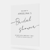 Trouwfeest Acrylic bord WELKOM (Hoek)