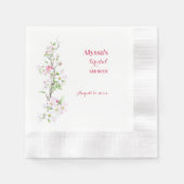 Trouwfeest Apple Blossom Cocktail met Naam Servet (Voorkant)