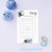 Trouwfeest Bingo-spelkaart Flyer (Enkel)