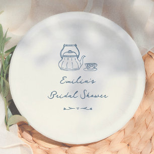 Trouwfeest Bruidsthee in Whimsical Vintage stijl Papieren Bordje