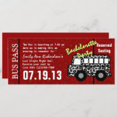 Trouwfeest Bus Pas Kaart (Voorkant / Achterkant)