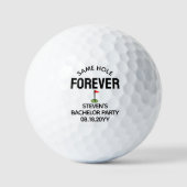 Trouwfeest Favoriet 'Same Hole Forever' Golfballen (Voorkant)