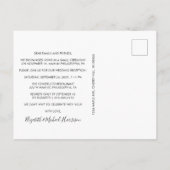 Trouwfeest Foto Aankondigingskaart (Achterkant)